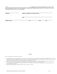 Form RW74-0001 Application for a Recovery Well Permit - Arizona, Page 3