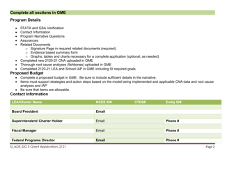 Sig Cohort 5 Year 2 Grant Application - Arizona, Page 3