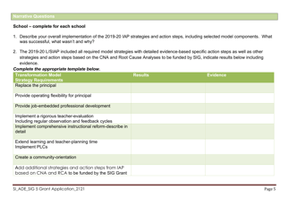 Sig Cohort 5 Year 2 Grant Application - Arizona, Page 6