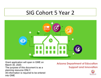 Document preview: Sig Cohort 5 Year 2 Grant Application - Arizona, 2021