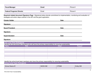 Sig Cohort 4 Year 5 Sustainability Application - Arizona, Page 4