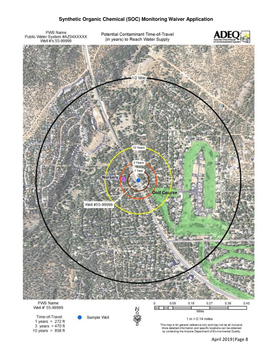 Synthetic Organic Chemical (Soc) Monitoring Waiver Application - Arizona, Page 8