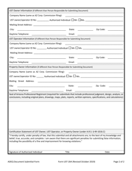 Form UST-264 Document Submittal Form - Arizona, Page 2