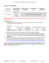 Tank Site Improvement Program (Tsip) Application for Ust Removal (A.r.s. Section 49-1071) - Arizona, Page 5