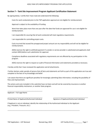 Tank Site Improvement Program (Tsip) Application for Ust Removal (A.r.s. Section 49-1071) - Arizona, Page 7