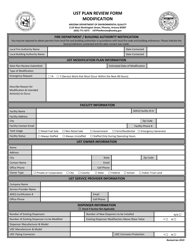 Ust Plan Review Form - Modification (General) - Arizona