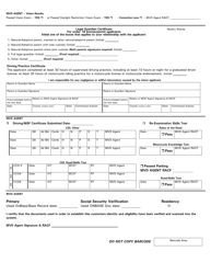 Form 40-5122 Travel License / Identification Application - Arizona, Page 2