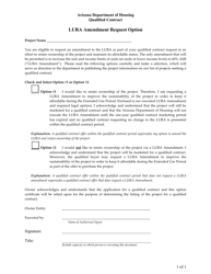 Document preview: Lura Amendment Request Option - Arizona
