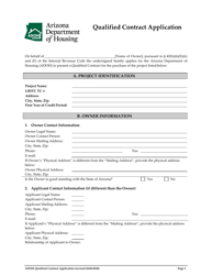 Qualified Contract Application - Arizona, Page 5