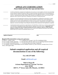 Arizona Military Family Relief Fund (Mfrf) Financial Assistance Application - Arizona, Page 5