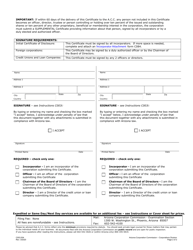 Form C003.004 Certificate of Disclosure - Arizona, Page 2