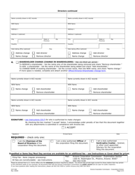 Form C017.003 Officer/Director/Shareholder Change - Arizona, Page 3