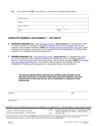 Form L010 Articles of Organization - Arizona, Page 2