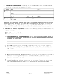 Form M048.002 Records Request Form - Arizona, Page 2