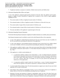 Instructions for Form DBO-2110 Application for a License to Engage in the Money Transmission Business - California, Page 5