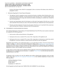 Instructions for Form DBO-2110 Application for a License to Engage in the Money Transmission Business - California, Page 6