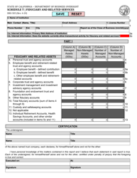 Form DBO-505 Schedule T Fiduciary and Related Services - California