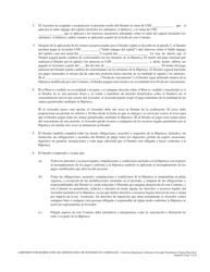 Contrato De Modificacion, Reamortizacion O Extension De Una Hipoteca - California (Spanish), Page 2