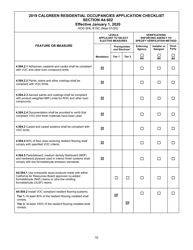 Form HCD SHL615C Residential Occupancies Application Checklist - California, Page 10