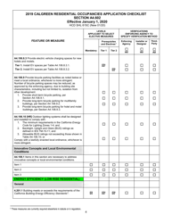 Form HCD SHL615C Residential Occupancies Application Checklist - California, Page 4