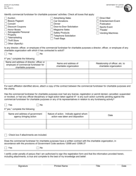 Form CT-1CF Commercial Fundraiser for Charitable Purposes Annual Registration Form - California, Page 2