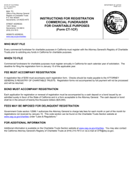 Form CT-1CF Commercial Fundraiser for Charitable Purposes Annual Registration Form - California, Page 4