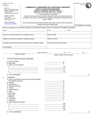 Document preview: Form CT-2VCF Annual Financial Report - Vehicle Donations - California