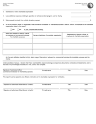 Form CT-2VCF Annual Financial Report - Vehicle Donations - California, Page 2