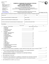 Form CT-2TCF Annual Financial Report - Thrift Stores - California