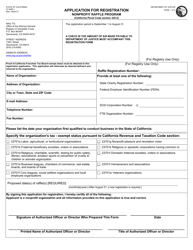 Form CT-NRP-1 Nonprofit Raffle Registration Form - California