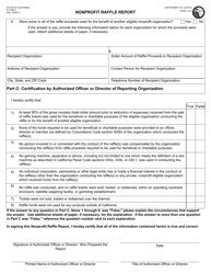 Form CT-NRP-2 Nonprofit Raffle Report - California, Page 2