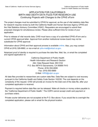 Form VS150 Application for California&#039;s Birth and Death Data Files for Research Use (Changes to Existing Project) - California, Page 2