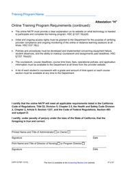 Form CDPH E276P Online Nurse Assistant Training Program Sample Policies and Procedures - California, Page 17