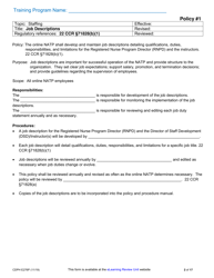 Form CDPH E276P Online Nurse Assistant Training Program Sample Policies and Procedures - California, Page 2