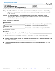 Form CDPH E276P Online Nurse Assistant Training Program Sample Policies and Procedures - California, Page 3
