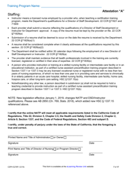 Form CDPH E276P Online Nurse Assistant Training Program Sample Policies and Procedures - California, Page 7