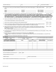 Form CDPH524 Master&#039;s or Reciprocity Application for Nursing Home Administrator Examination - California, Page 2