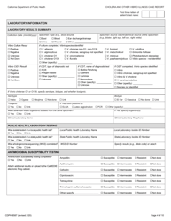 Form CDPH8587 cholera and Other Vibrio Illness Case Report - California, Page 4