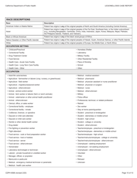 Form CDPH8588 legionellosis Case Report - California, Page 10
