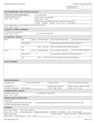 Form CDPH8588 legionellosis Case Report - California, Page 7