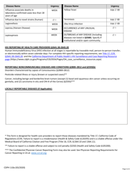 Form CDPH110A confidential Morbidity Report (Cmr) - California, Page 4