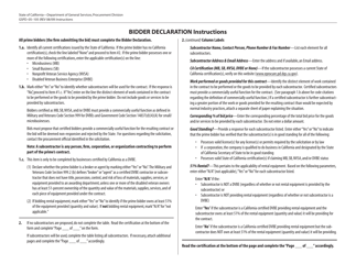 Form GSPD-05-105 Bidder Declaration - California, Page 2