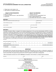 Form CDTFA-555-LJ Eft Authorization Agreement for Local Jurisdictions - California