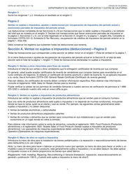 Instrucciones para Formulario CDTFA-401-A-S Declaracion De Impuesto Sobre Las Ventas Y Sobre El Uso Estatal, Local Y De Distrito - California (Spanish), Page 3