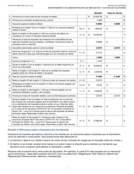 Instrucciones para Formulario CDTFA-401-A-S Declaracion De Impuesto Sobre Las Ventas Y Sobre El Uso Estatal, Local Y De Distrito - California (Spanish), Page 7