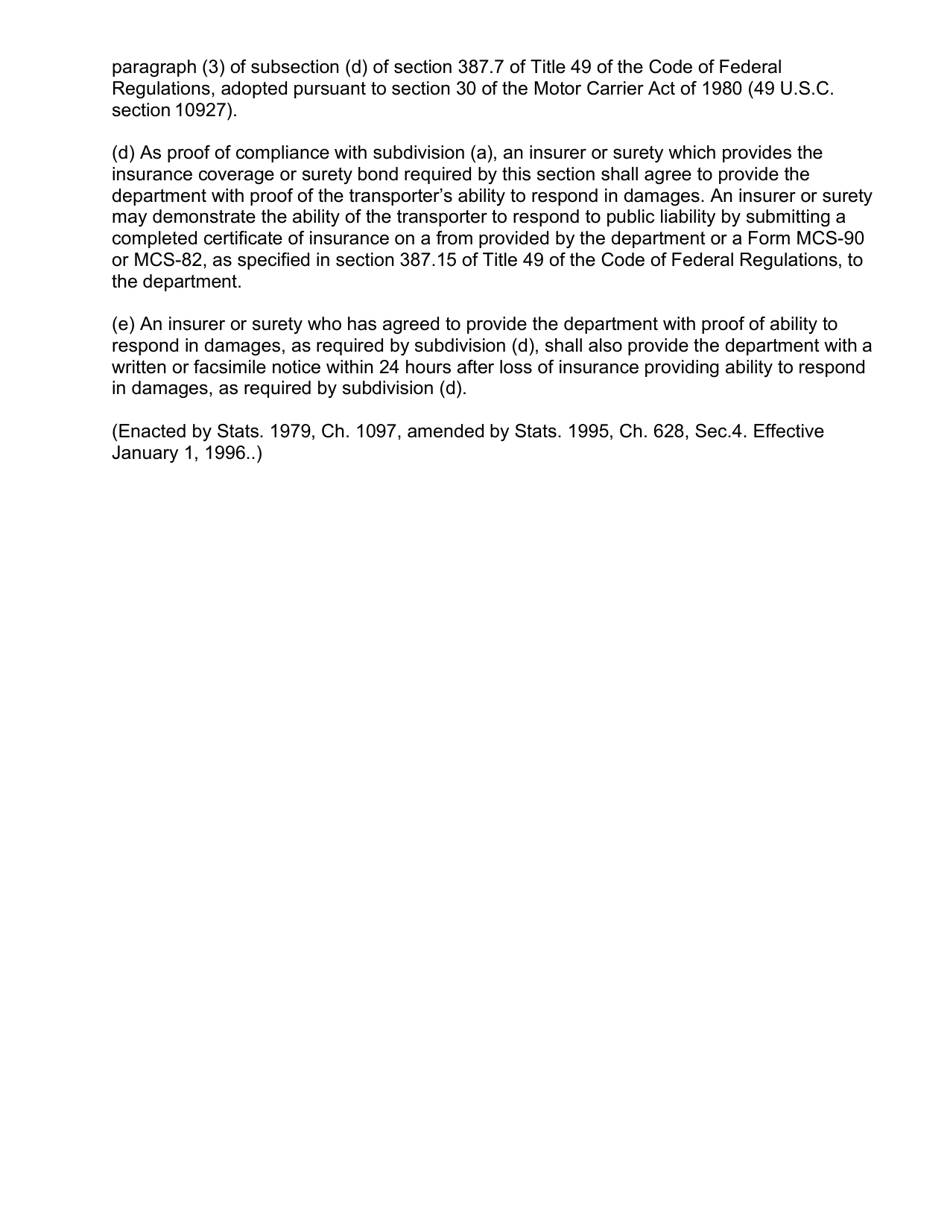 DTSC Form 8038 Certificate of Insurance for Public Liability Coverage - California, Page 4