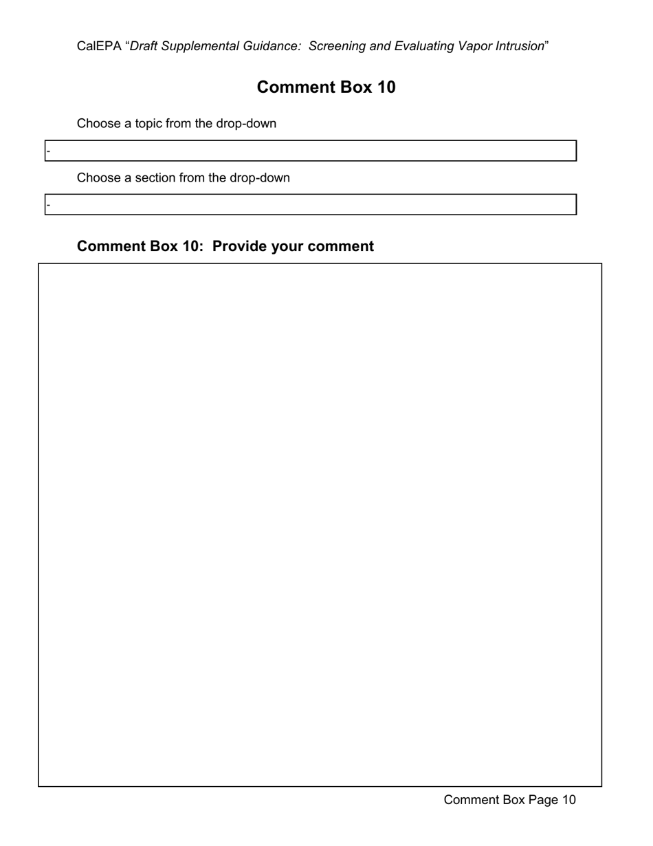 Form A Comment - California, Page 11