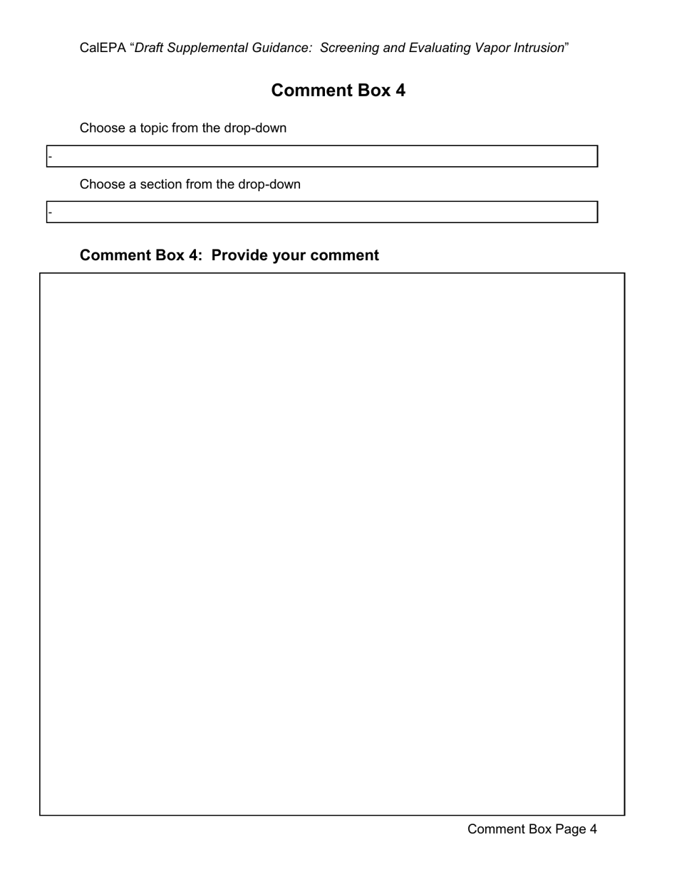 Form A Comment - California, Page 5