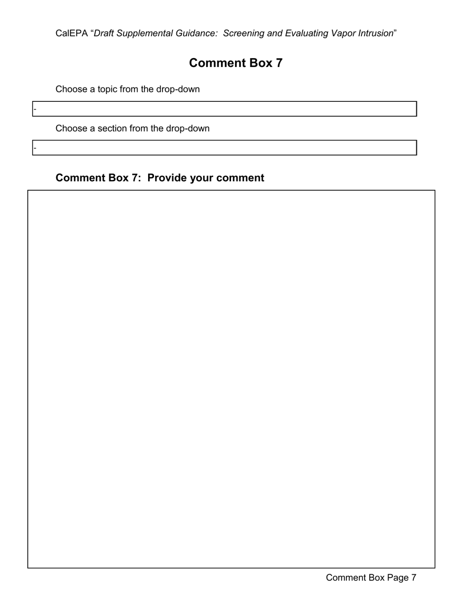 Form A Comment - California, Page 8