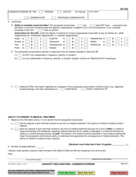 Form GC-335 Capacity Declaration - Conservatorship - California, Page 3